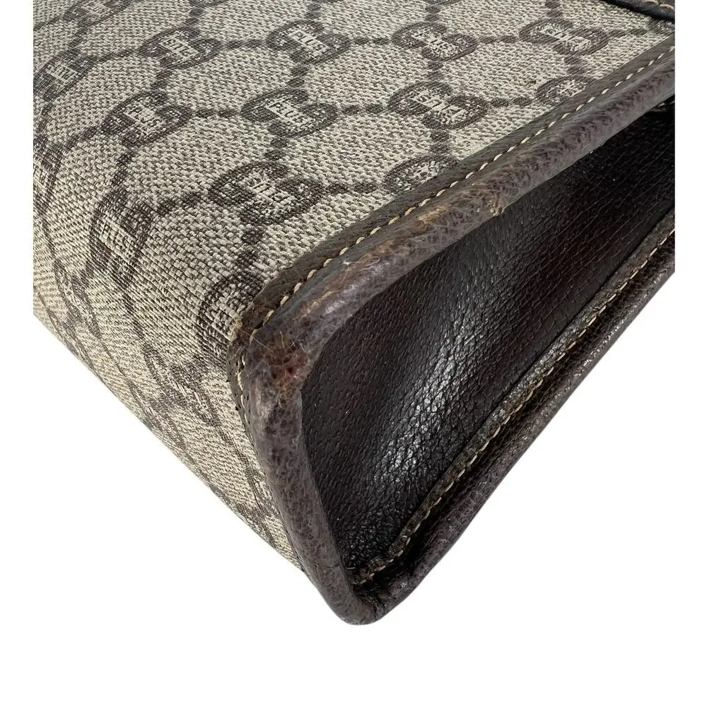 Gucci Plus Monogram Top Zip Pouch‎ Clutch
